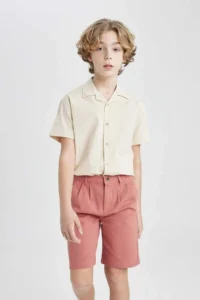 DeFacto Boys' Gabardine Shorts - Image 4