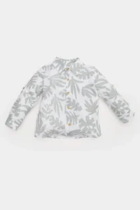DeFacto Baby Boy Patterned Flared Poplin Long Sleeve Shirt