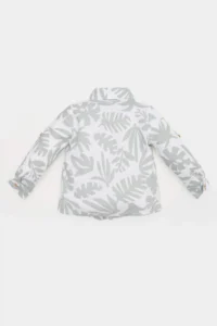 DeFacto Baby Boy Patterned Flared Poplin Long Sleeve Shirt - Image 3