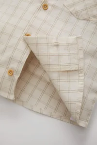 DeFacto Short Sleeve Checkered Shirt Baby Size - Image 5