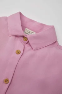 DeFacto Baby Girl tied up Short Sleeve Shirt - Image 2