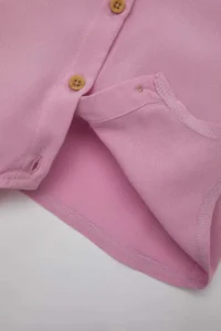 DeFacto Baby Girl tied up Short Sleeve Shirt - Image 3