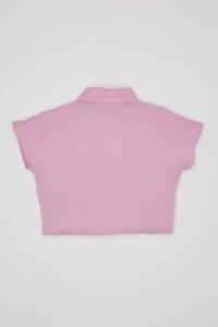 DeFacto Baby Girl tied up Short Sleeve Shirt - Image 5