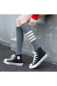 BGK 4 Pairs Knee Highs Style Adult Socks Cotton - Image 4