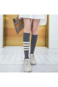 BGK 4 Pairs Knee Highs Style Adult Socks Cotton - Image 5