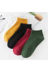 BGK 5 Sets Women Colorful Short Slippers Socks - Image 3