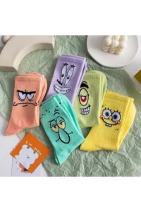 BGK Unisex Patterned College Socks 5 Sets Extra Rahat