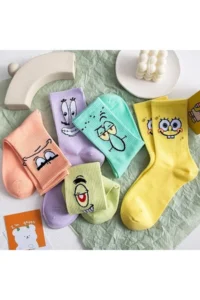 BGK Unisex Patterned College Socks 5 Sets Extra Rahat - Image 2