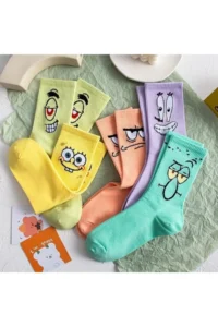 BGK Unisex Patterned College Socks 5 Sets Extra Rahat - Image 4