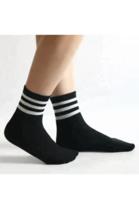 BGK Unisex 5-Piece Striped Tennis Model Socks - Extra Comfortable and Flexible 5 Pairs - Image 3