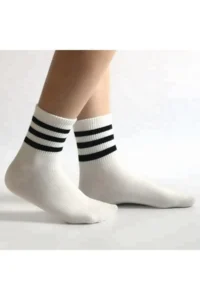 BGK Unisex 5-Piece Striped Tennis Model Socks - Extra Comfortable and Flexible 5 Pairs - Image 6