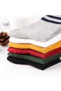 BGK Unisex Circled College pattern Socks 6 Sets - Image 4