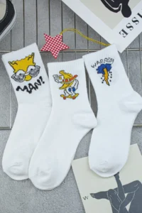 BGK Unisex 3 Pair Patterned Socks