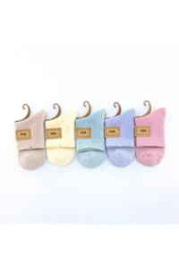 BGK Unisex Plain Colorful Socks 5 Sets Extra Rahat - Image 3
