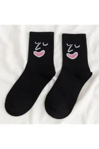 BGK Unisex Colorful Face Patterned Tennis Socks 10 Pack - Image 3