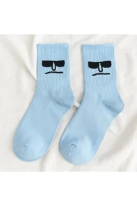 BGK Unisex Colorful Face Patterned Tennis Socks 10 Pack - Image 4