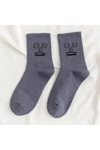 BGK Unisex Colorful Face Patterned Tennis Socks 10 Pack - Image 5