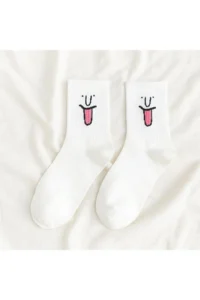 BGK Unisex Colorful Face Patterned Tennis Socks 10 Pack - Image 6