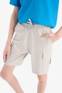DeFacto Elastic Waist Cargo Pocket Shorts Boy - Image 5