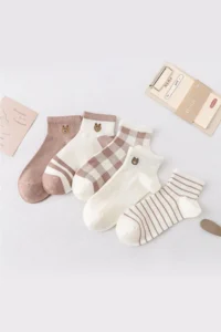 BGK Women pattern 5 Sets College Socks - Image 2