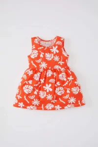 DeFacto Baby Girl Patterned Sleeveless Dress