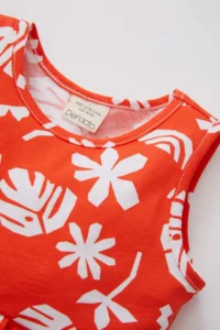 DeFacto Baby Girl Patterned Sleeveless Dress - Image 2