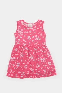 DeFacto Flower Patterned Sleeveless Summer Dress for Baby Girl