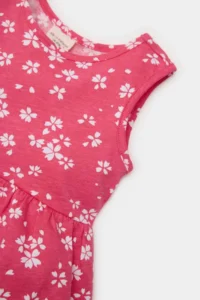 DeFacto Flower Patterned Sleeveless Summer Dress for Baby Girl - Image 2