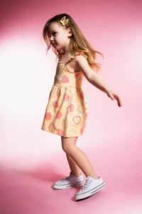 DeFacto Patterned Sleeveless Dress Baby Girl - Image 2