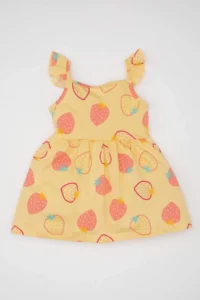 DeFacto Patterned Sleeveless Dress Baby Girl - Image 7