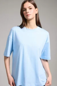 DeFacto Oversize Crew Neck Basic Plain Combed Cotton Short Sleeve T-Shirt