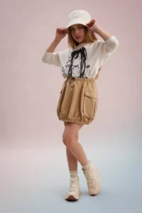 DeFacto Cargo with pocket Poplin Skirt Girls' - Image 2