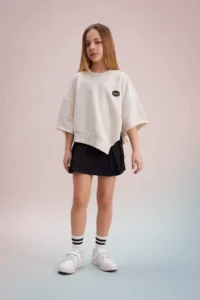 DeFacto Cotton Cargo with pocket Skirt Girls' - Image 2