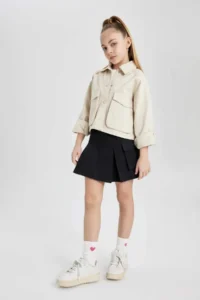 DeFacto Cotton Cargo with pocket Skirt Girls' - Image 3