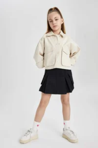 DeFacto Cotton Cargo with pocket Skirt Girls' - Image 4