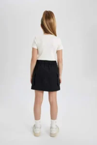 DeFacto Cotton Cargo with pocket Skirt Girls' - Image 8