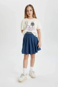 DeFacto Pleated Skirt Girls' - Image 3