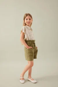 DeFacto with pocket Paperbag Shorts Girls' - Image 2