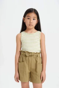 DeFacto with pocket Paperbag Shorts Girls' - Image 5