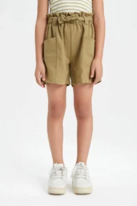 DeFacto with pocket Paperbag Shorts Girls' - Image 6