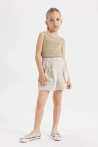 DeFacto Cotton with pocket Shorts Girls'