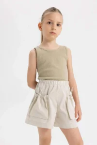 DeFacto Cotton with pocket Shorts Girls' - Image 2