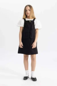 DeFacto Girls' Dungarees Dress - Image 4