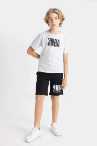 DeFacto Boys' NBA Wordmark Shorts - Image 5