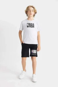 DeFacto Boys' NBA Wordmark Shorts - Image 7