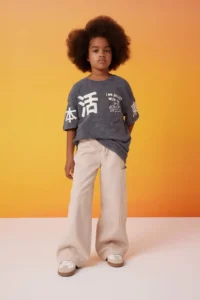 DeFacto Wide Leg Cargo Wide Leg Jean Trousers Girls - Image 2