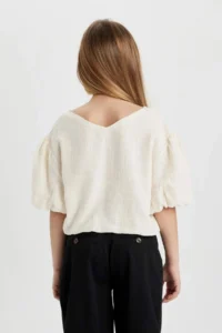 DeFacto Short Sleeve Blouse Girls' - Image 7