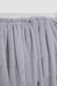DeFacto Girls' Gray Elastic Waist Tutu Skirt - Image 6