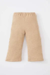 DeFacto Elastic Waist Wide Leg Trousers for Baby Girl - Image 5