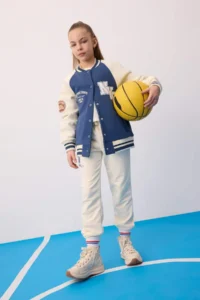 DeFacto Girls' NBA Wordmark Elastic Waist and Leg Pocket Jogger Sweatpants - Image 3